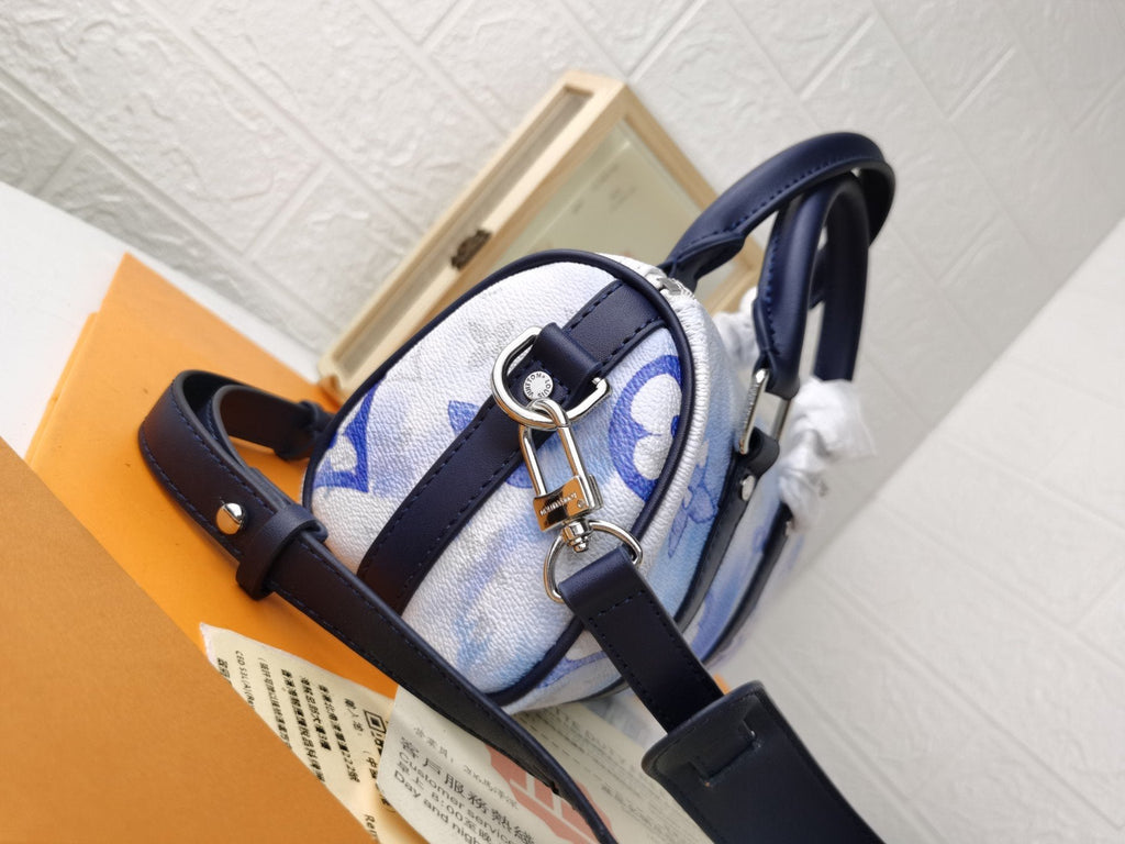 LOUIS VUITTON LV KEEPALL XS 21 MONOGRAM WATER COLOR BLUE CANVAS