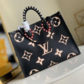 LOUIS VUITTON CRAFTY ONTHEGO GM 41 NOIR MONOGRAM CANVAS