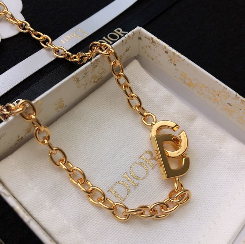 18K Dior Lock Necklace