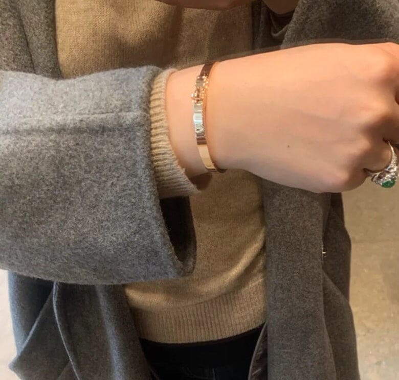 18K White Gold Kelly Hermes Bracelet