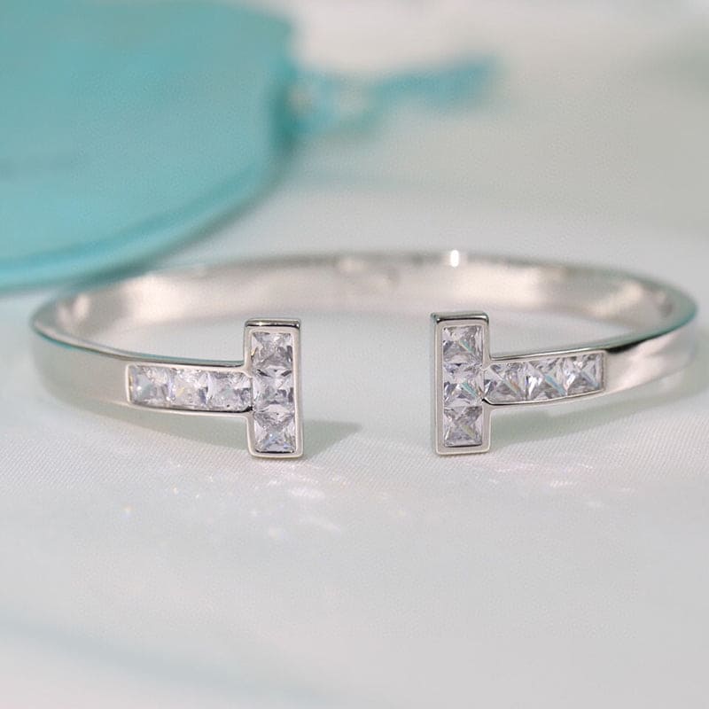 18K Tiffany Diamond Square Bracelet