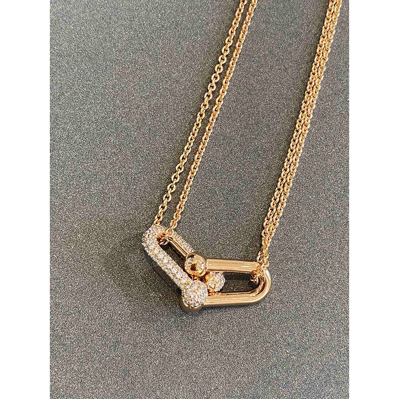 18K Tiffany HardWear Double Link Necklace