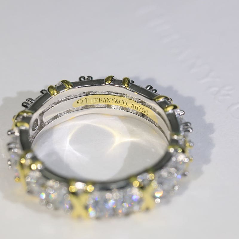18K Tiffany Schlumberger Eighteen Stone Ring