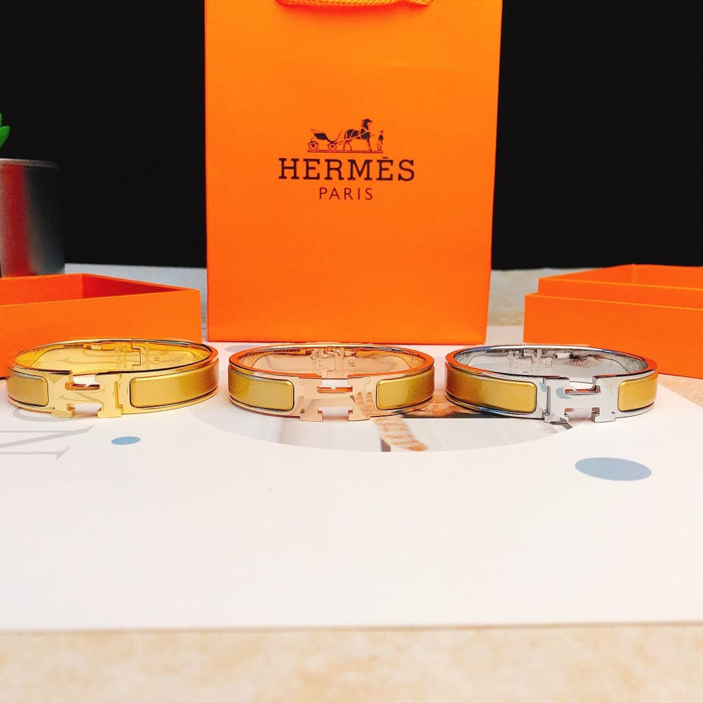 18K Clic Hermes Yellow Bracelet