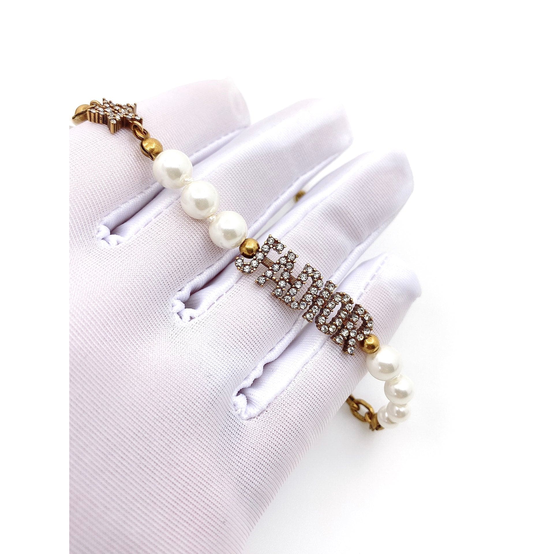 18K Dior Pearl & Crystal J'Adior Choker Necklace