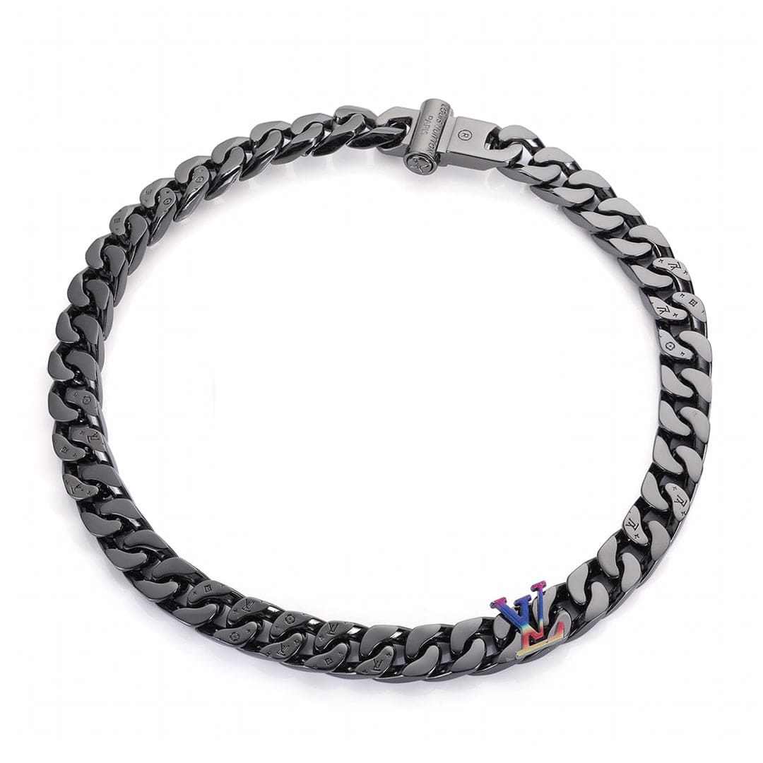 18K Louis Vuitton Rainbow Chain Link Necklace