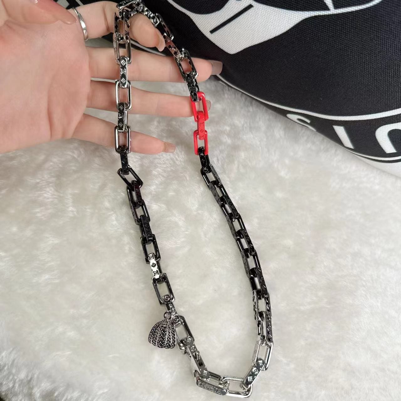 18K Louis Vuitton x YK Monogram Chain Necklace