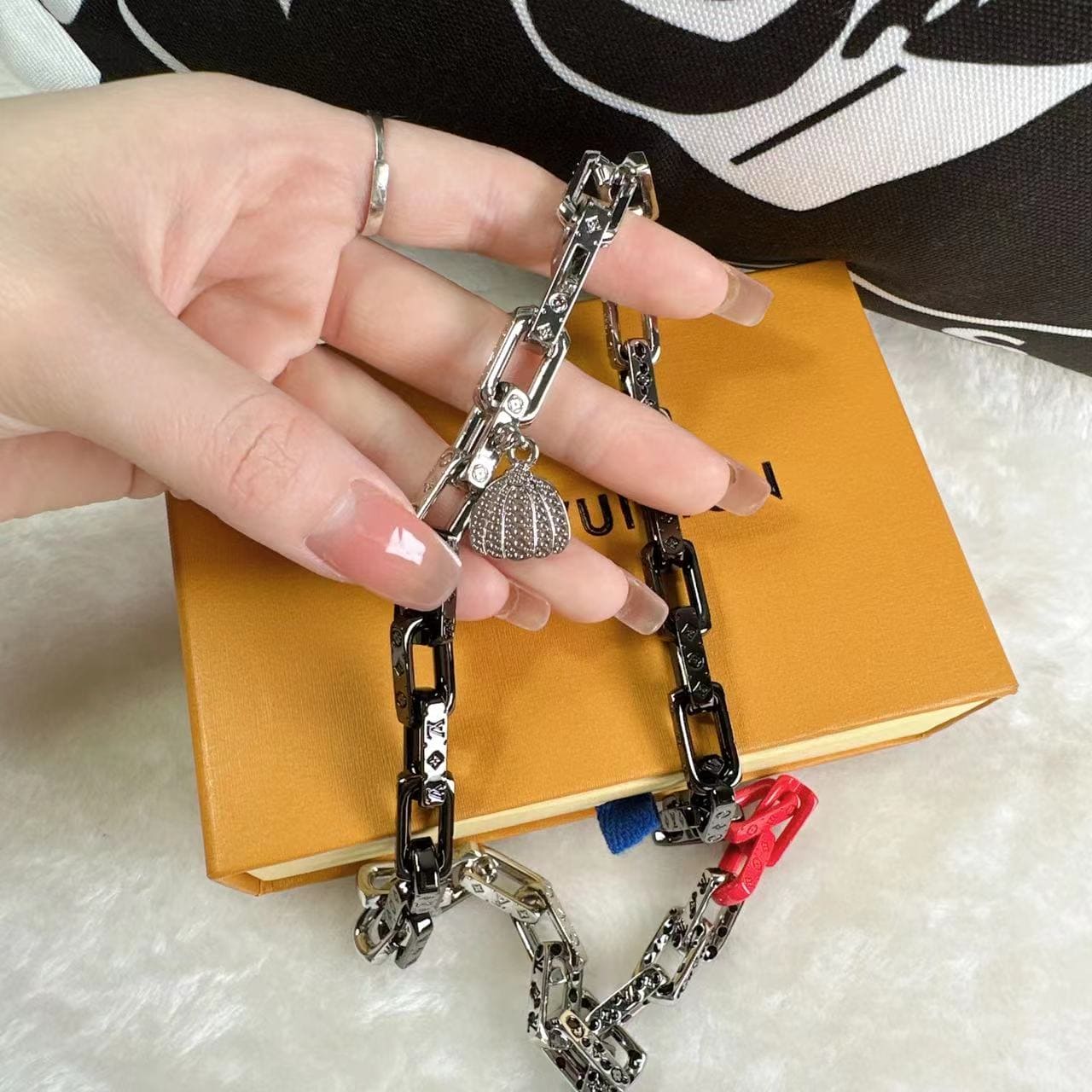18K Louis Vuitton x YK Monogram Chain Necklace