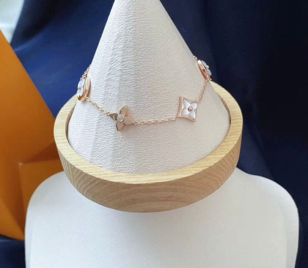 18K Louis Vuitton Colour Blossom Balenciaga Multi-Motif Bracelet