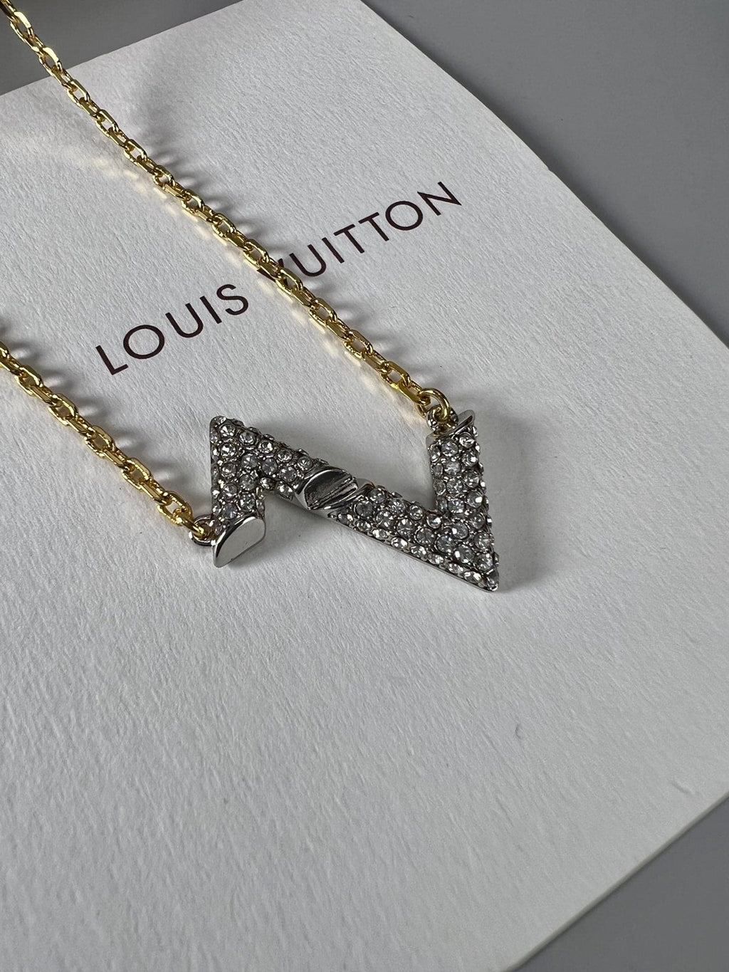 18K Louis Vuitton Volt Upside Down Pendant Necklace