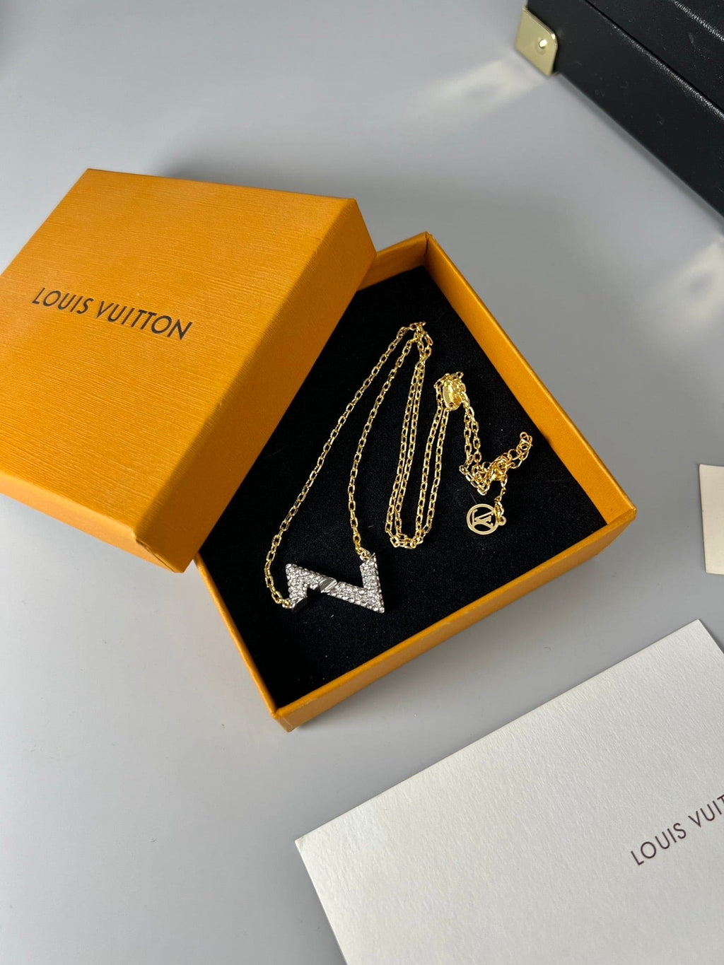 18K Louis Vuitton Volt Upside Down Pendant Necklace