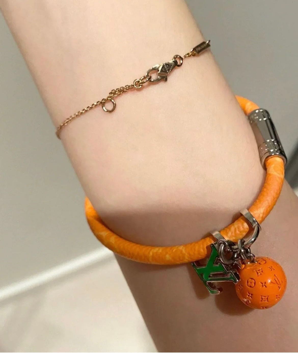 18K Louis Vuitton Hang It Fruits Orange Bracelet