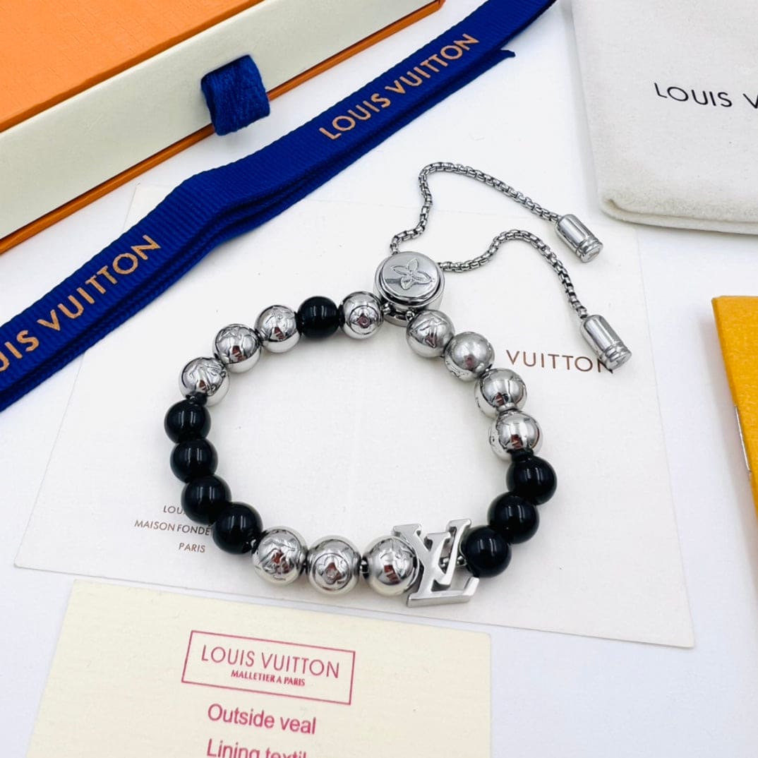 18K Louis Vuitton Monogram Beads Bracelet