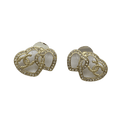 18K  Chanel Heart Diamonds Earrings