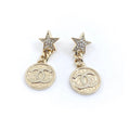 18K  Chanel Star Vintage Earrings