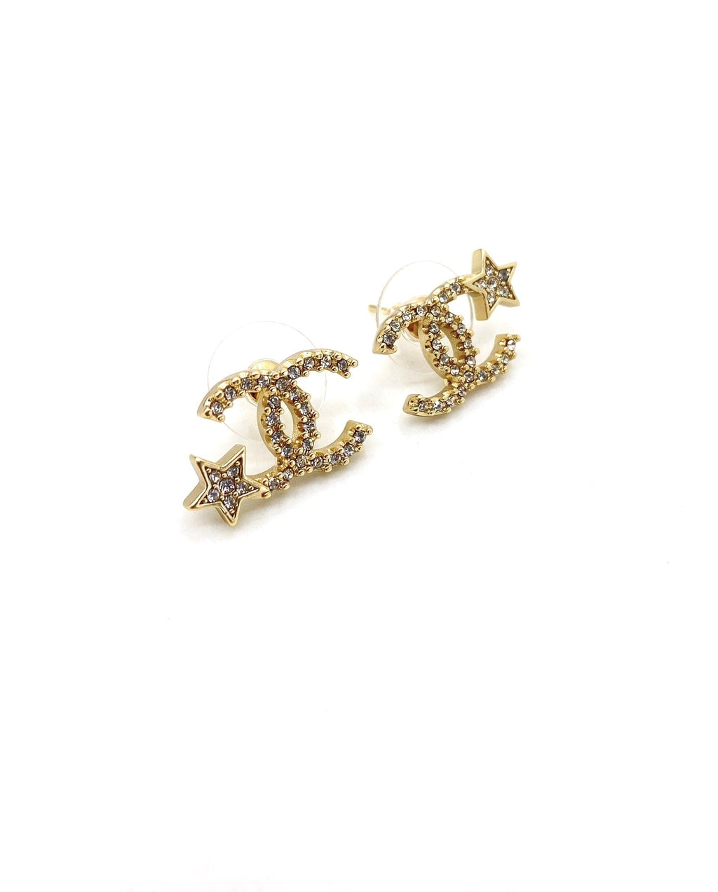 18K  Chanel Star Earrings