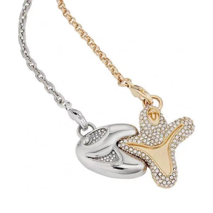 18K Dior Homme x Kenny Scharf Crystal Pendant Necklace