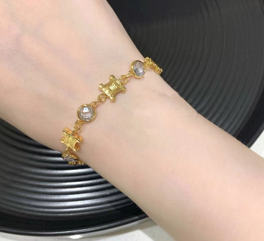 18K Celine Crystals Bracelet