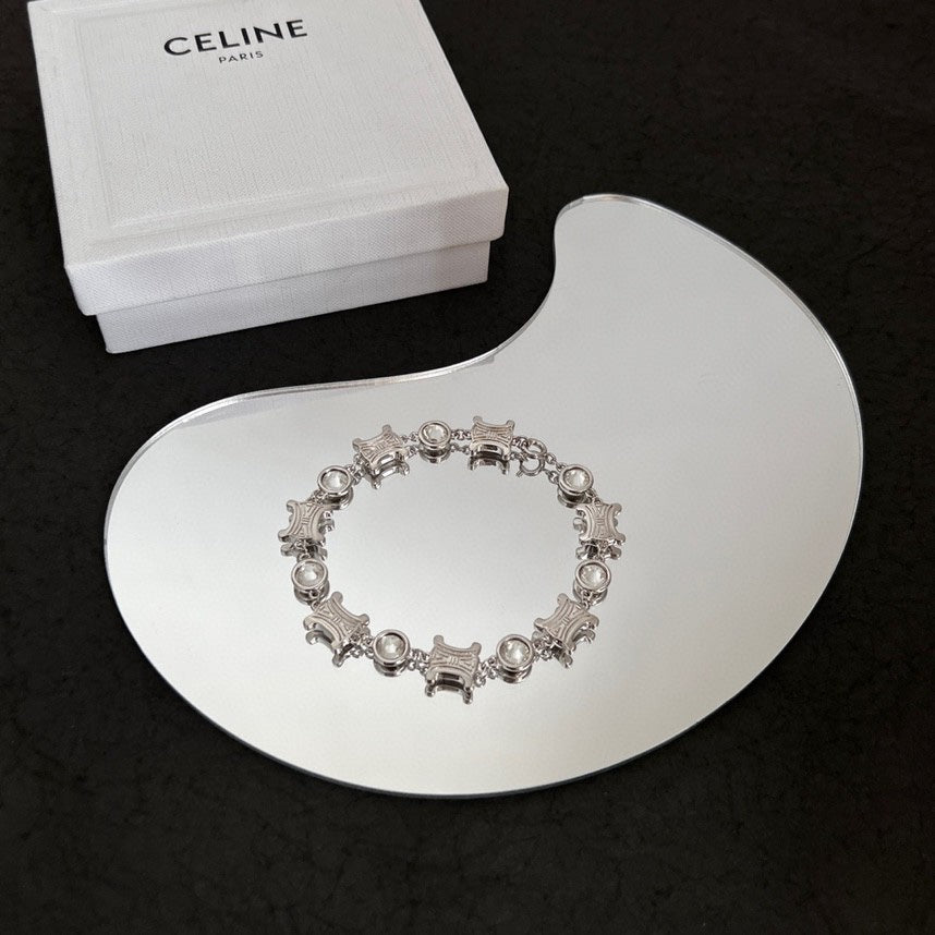 18K Celine Crystals Bracelet