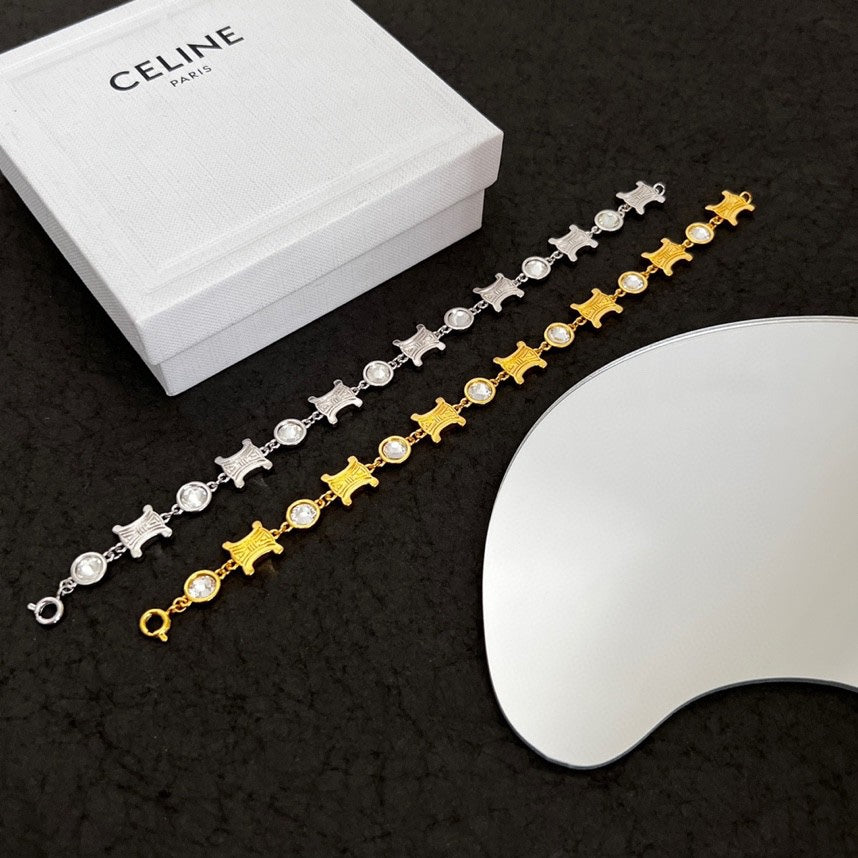 18K Celine Crystals Bracelet
