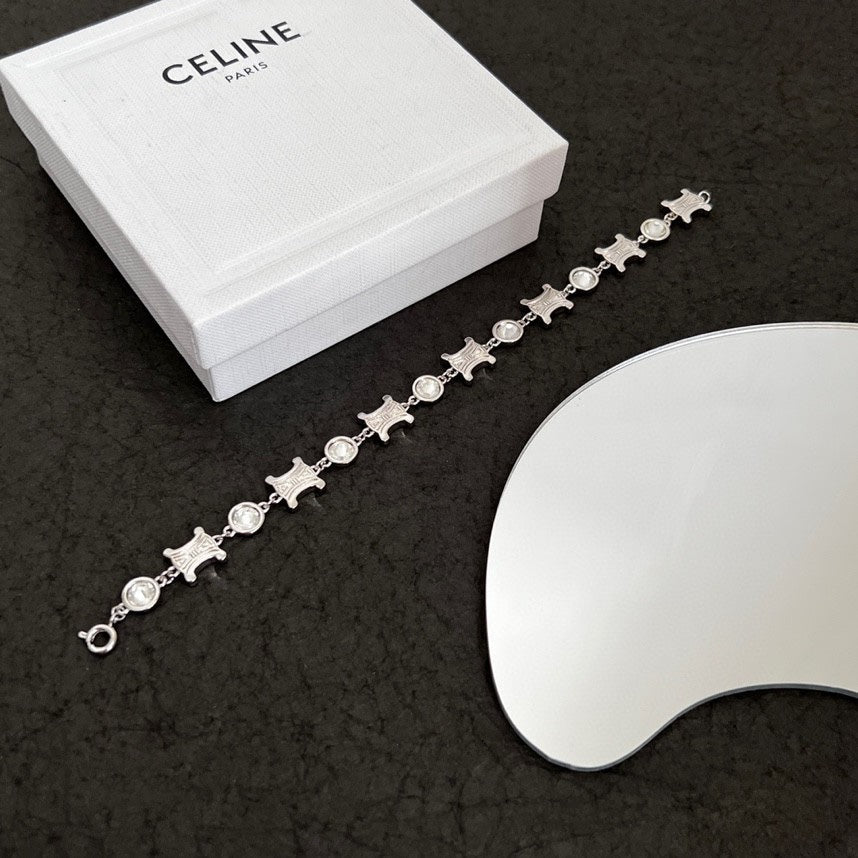 18K Celine Crystals Bracelet