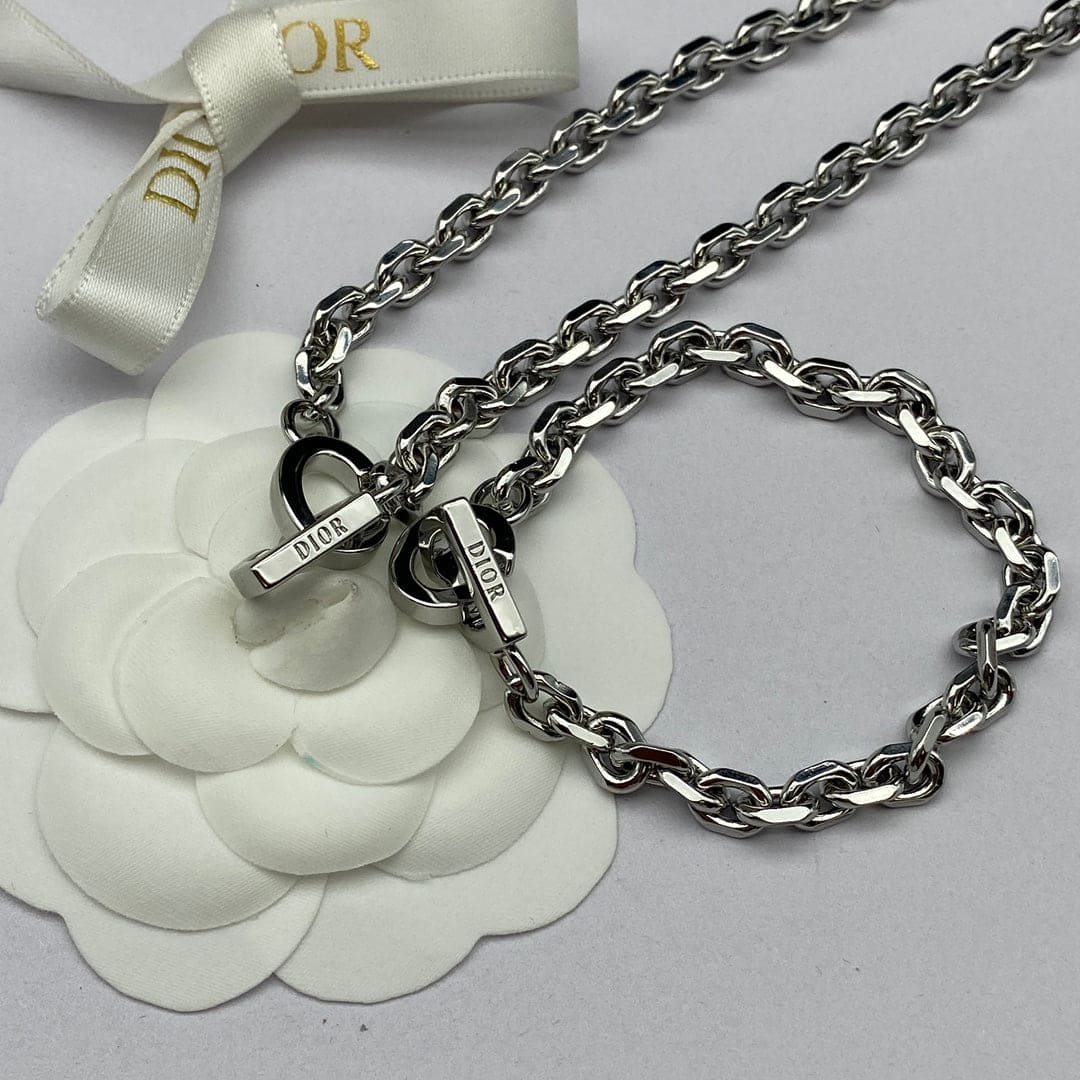 18K Dior Lock Necklace