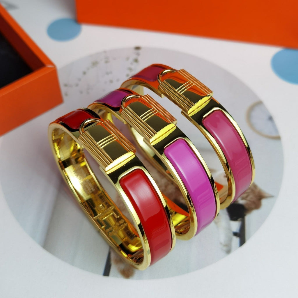 18K Clic Cadenas Red Hermes Bracelet
