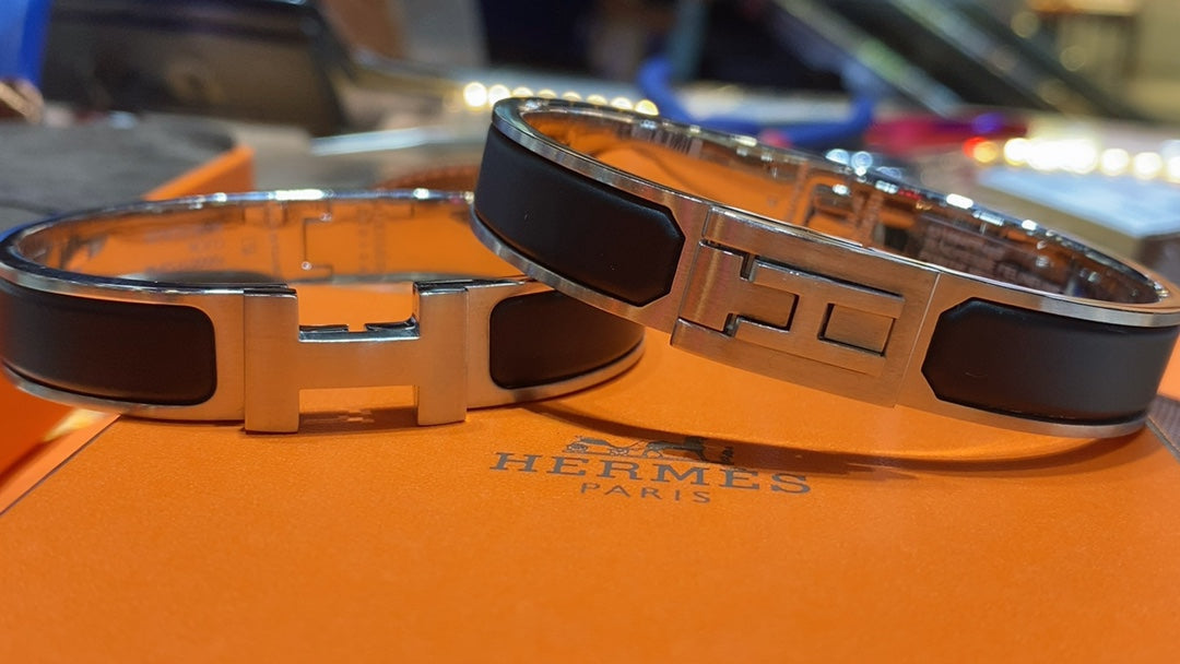 18K Jet Black Hermes Bracelet