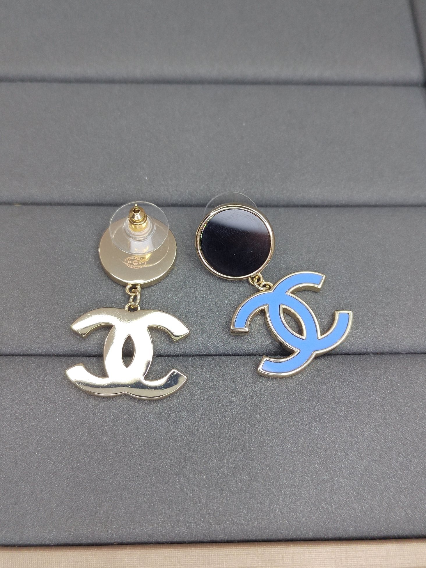 18K Classic Blue  Chanel Dangle Earrings
