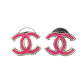 18K  Chanel Pink Earrings