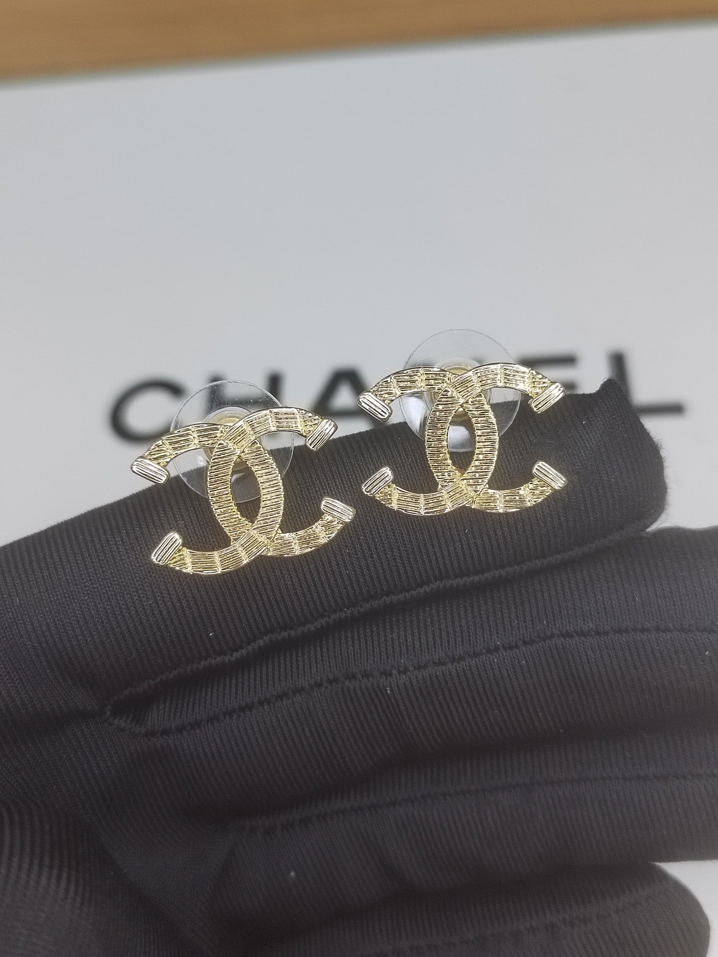 18K Classic  Chanel Earrings