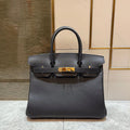 HERMES BIRKIN 30CM BLACK SWIFT LEATHER GOLD HARDWARE