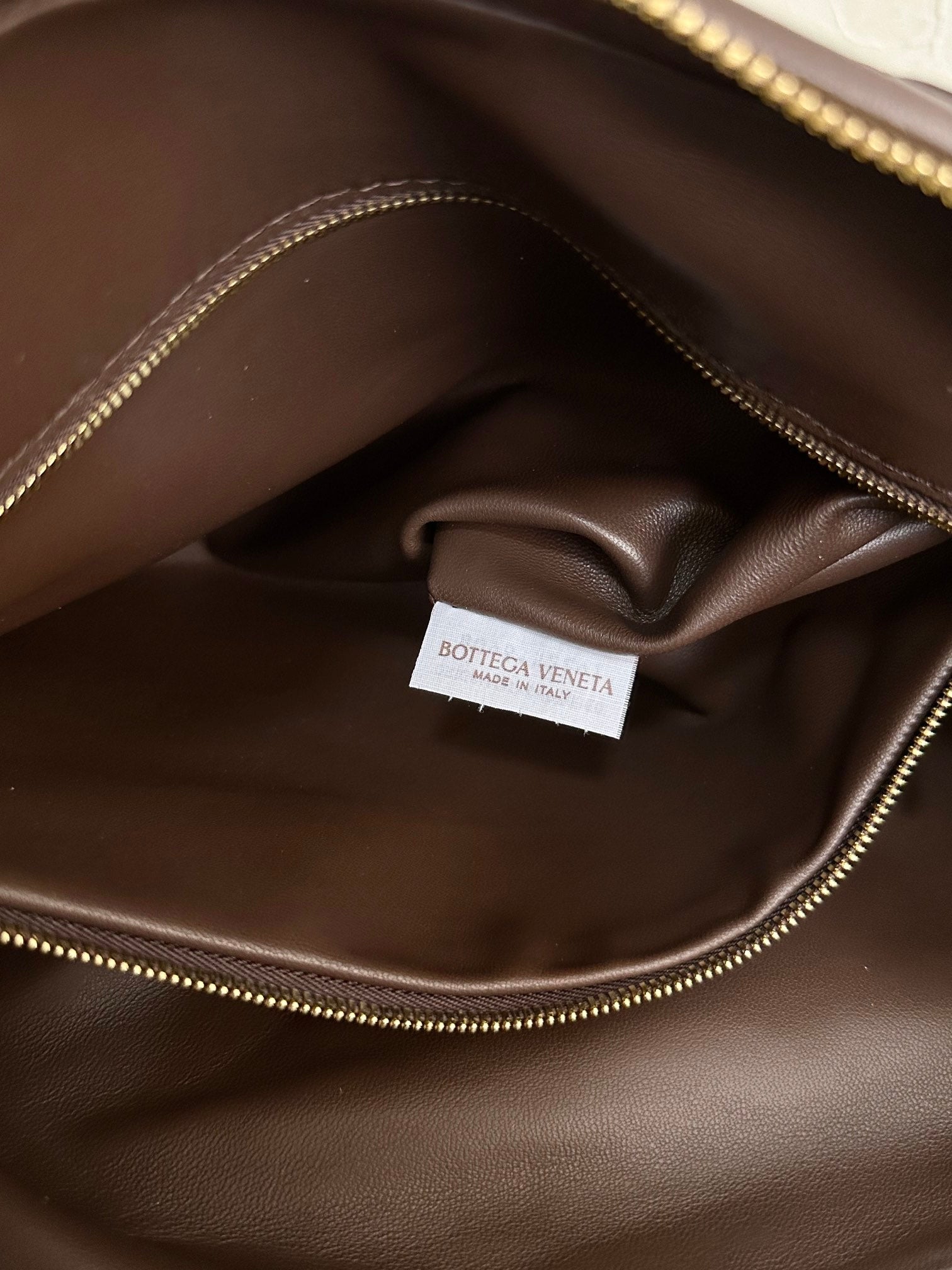 BOTTEGA VENETA SMALL JODIE 48CM CHOCOLATE SUEDE LEATHER
