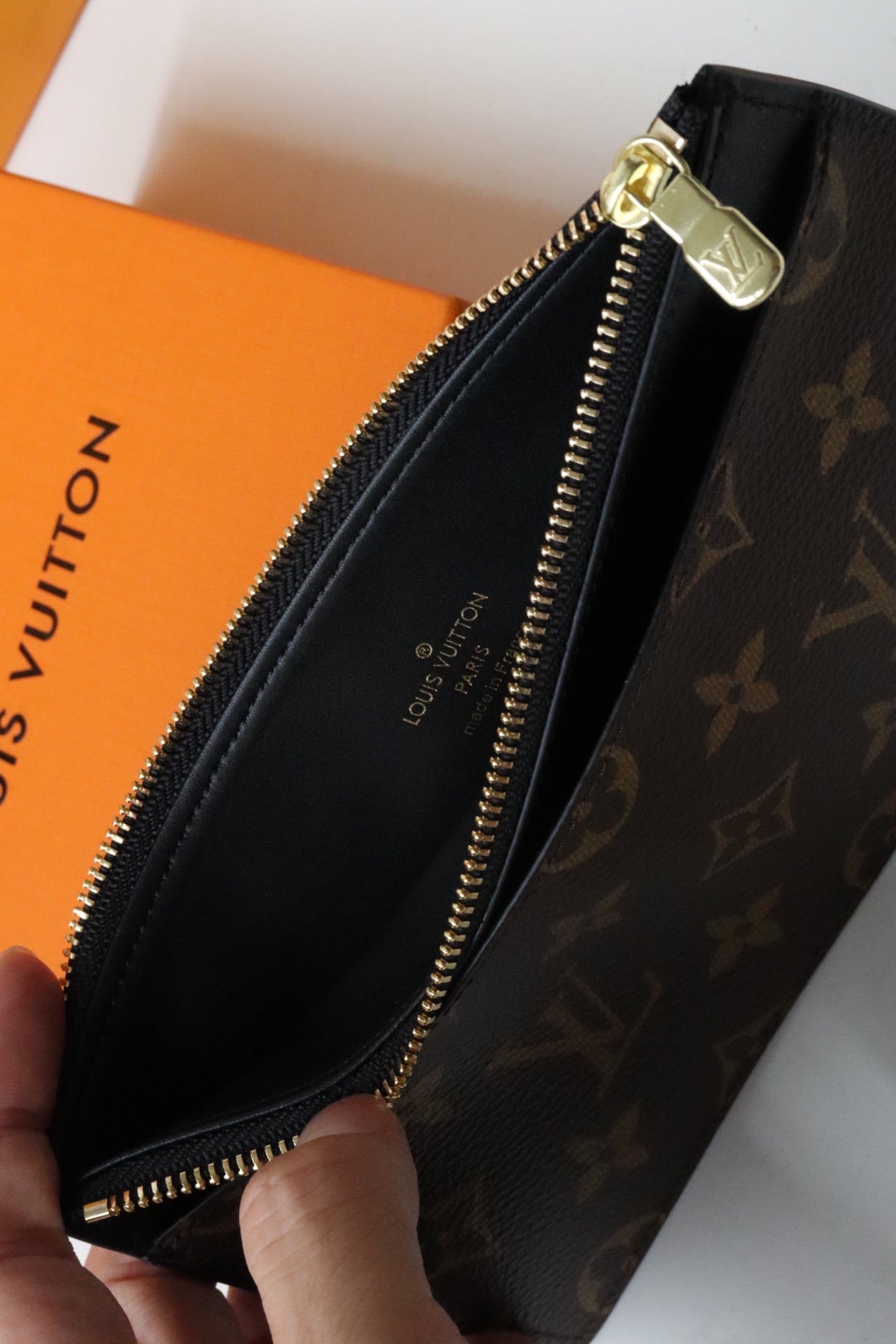 LOUIS VUITTON LV SLIM PURSE MONOGRAM CANVAS 20CM