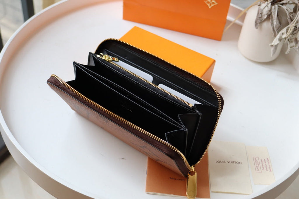 LOUIS VUITTON LV LONG WALLET 19CM MONOGRAM REVERSE CANVAS