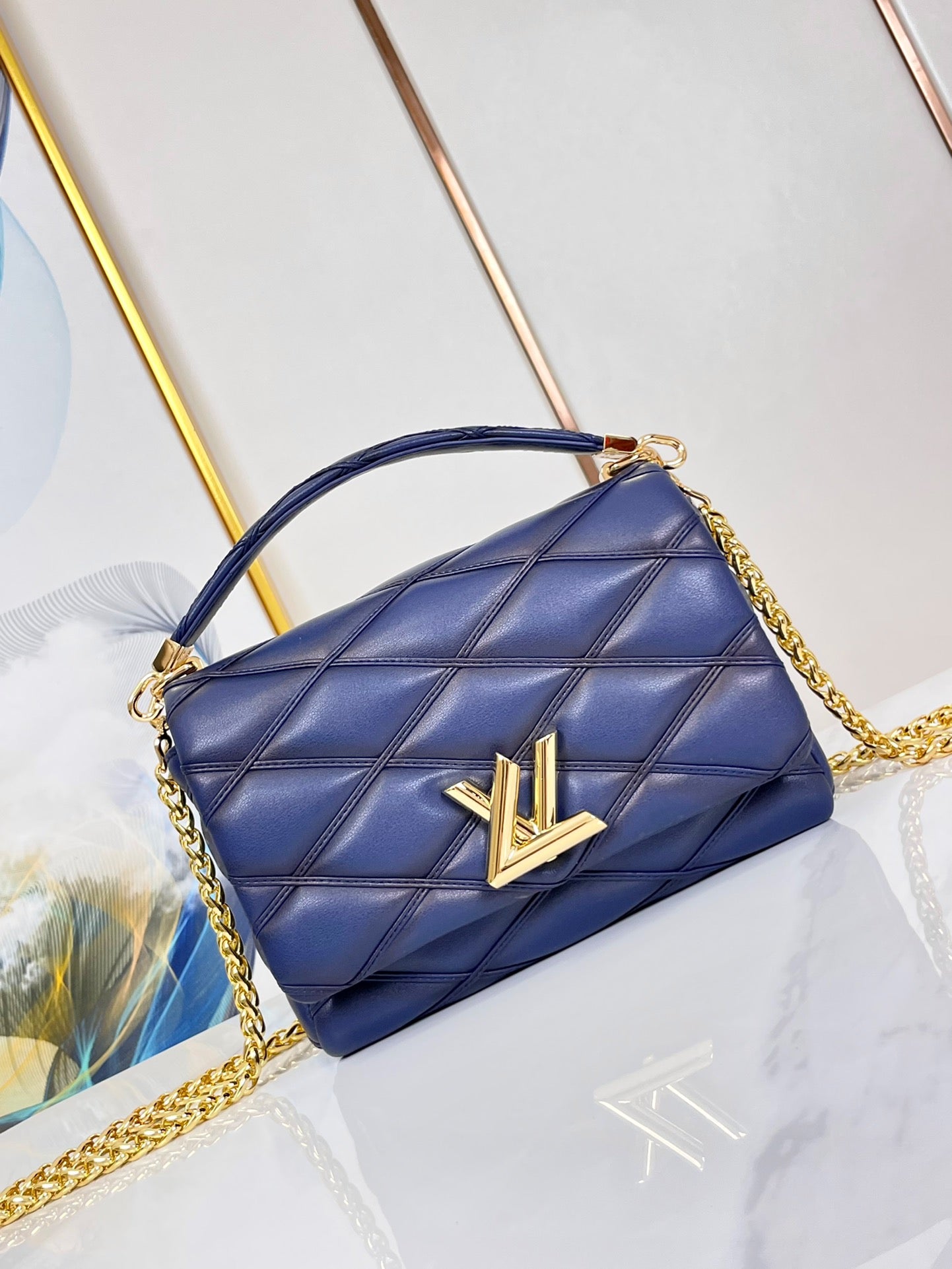 LOUIS VUITTON GO-14 MM 23 BLUE MARINE