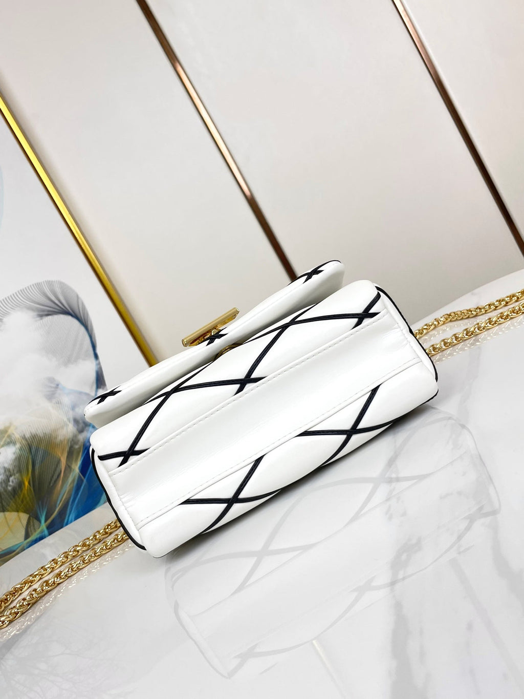 LOUIS VUITTON GO-14 MM 23 WHITE BLACK