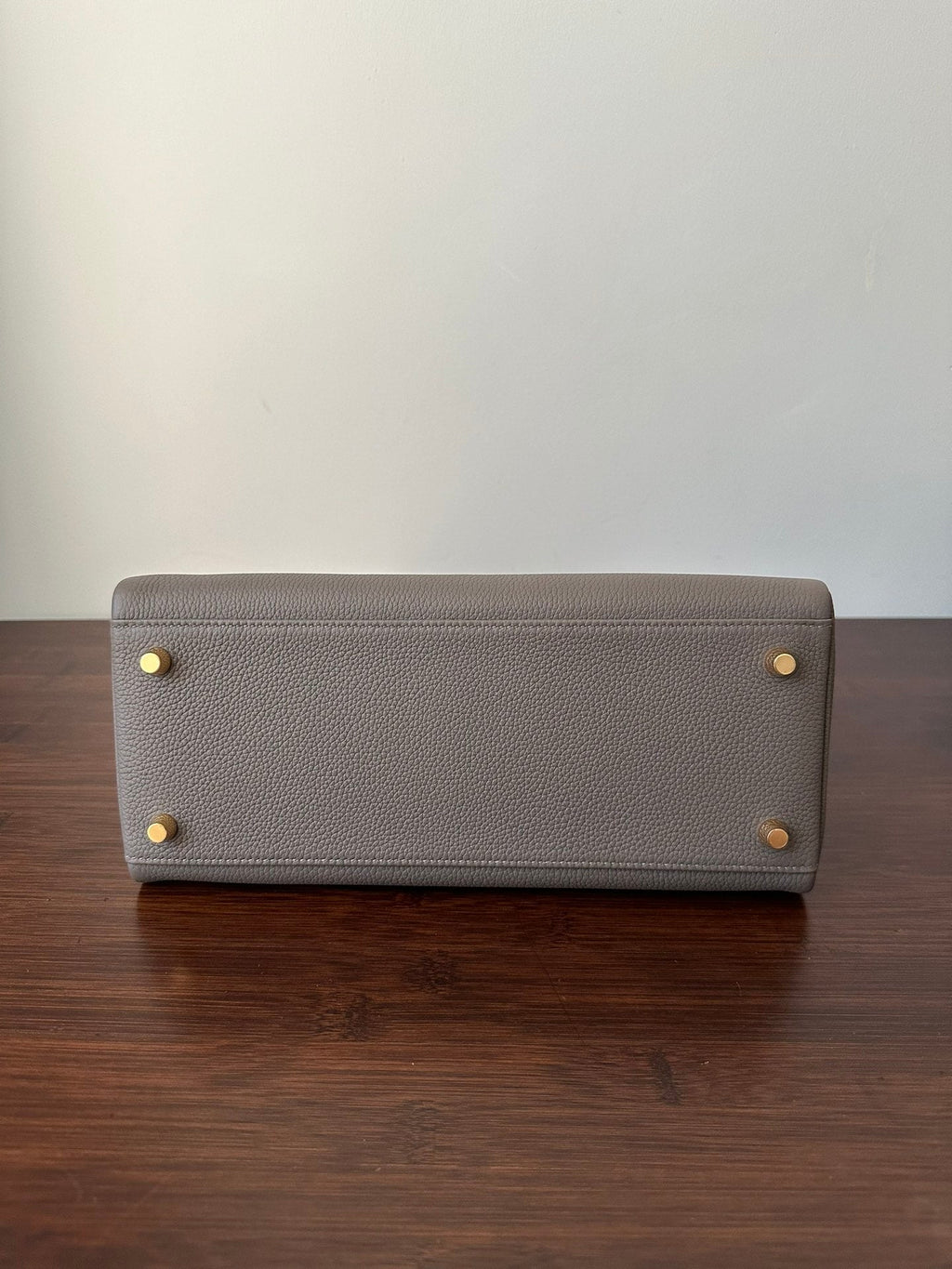 HERMES KELLY 28CM ETAIN TOGO GOLD HARDWARE
