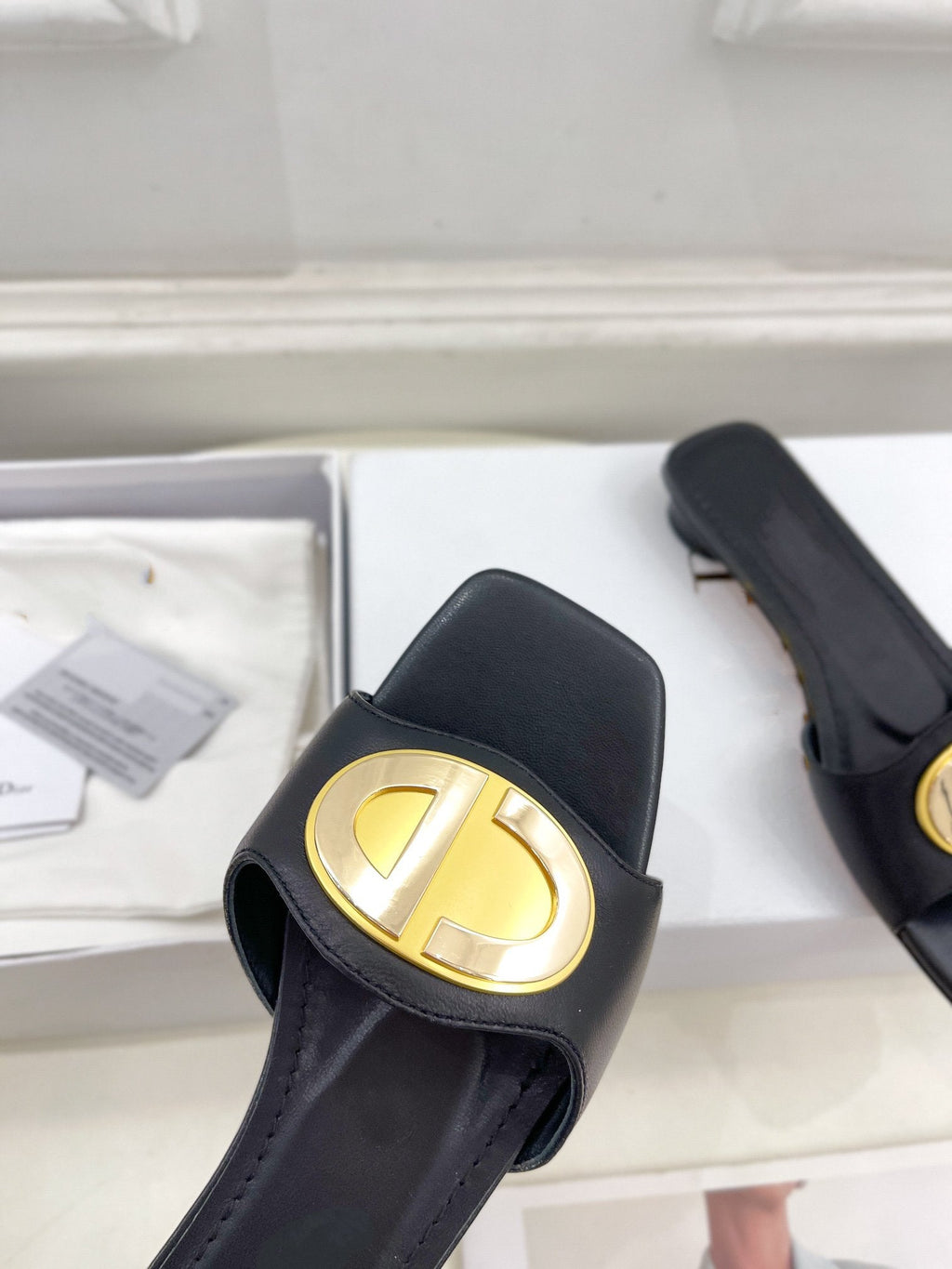 DIOR CD FOREVER HEELED 1.5CM BLACK