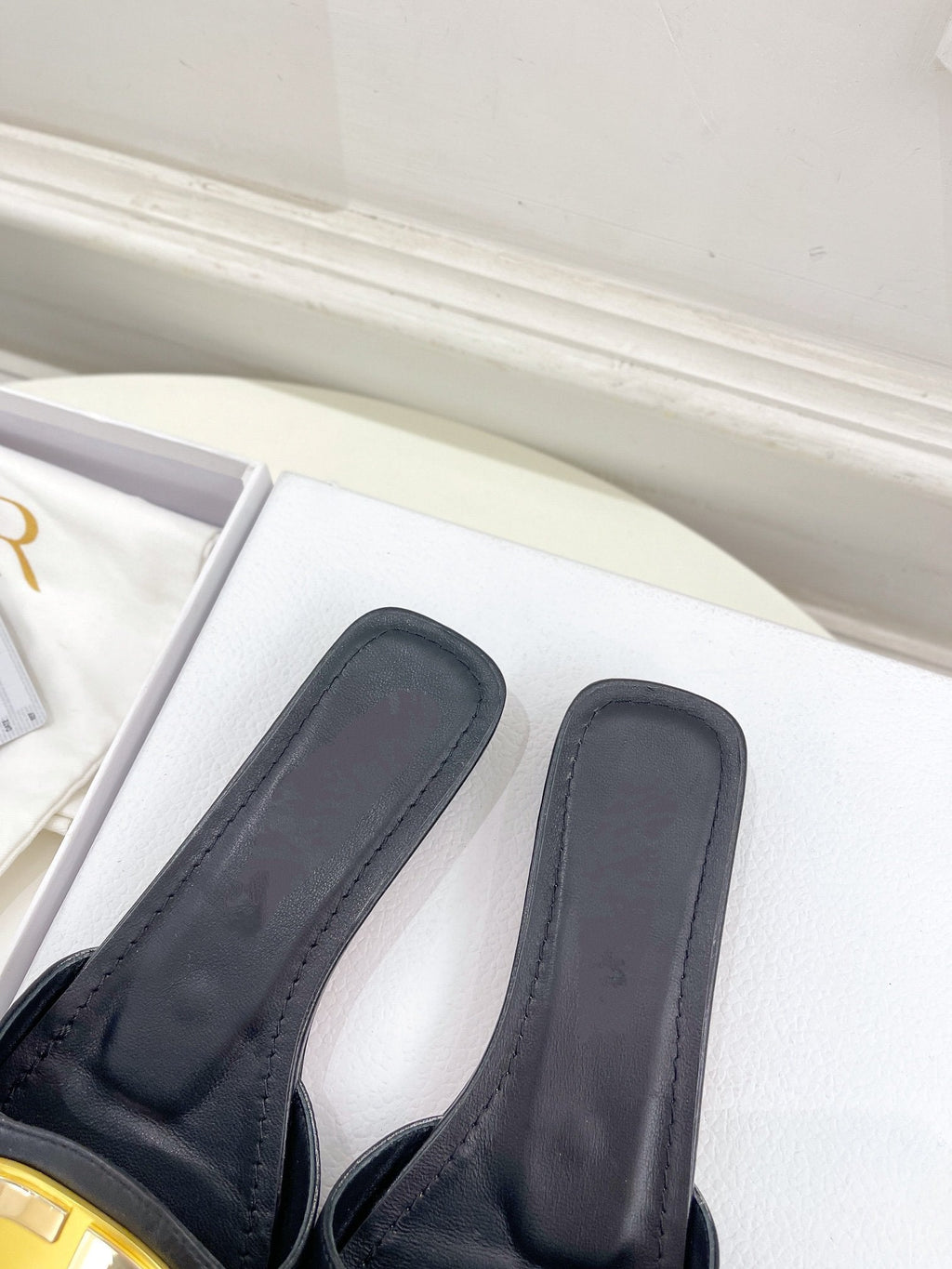DIOR CD FOREVER HEELED 1.5CM BLACK