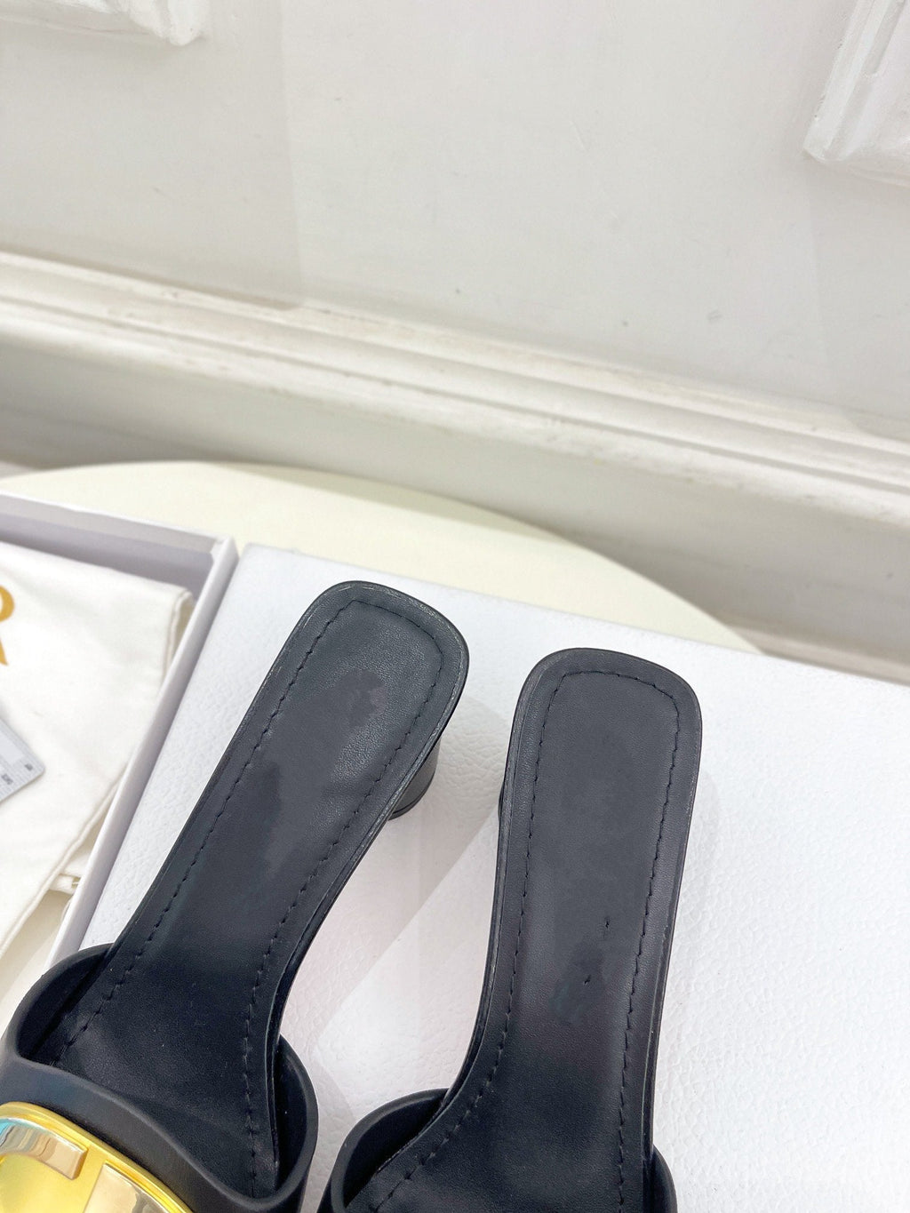 DIOR CD FOREVER HEELED 5CM BLACK