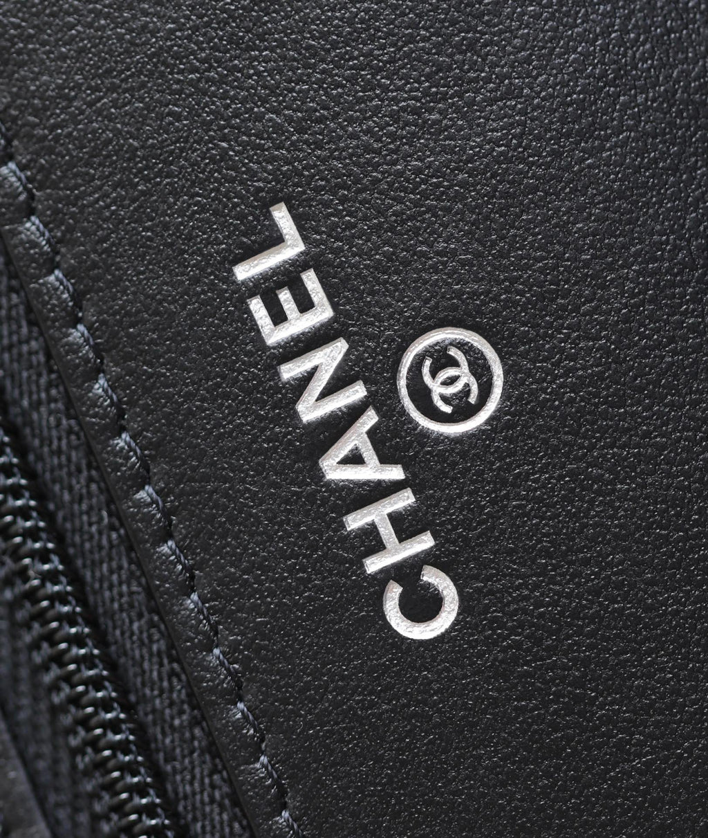 CHANEL WOC 19 BLACK LAMBSKIN SILVER HARDWARE