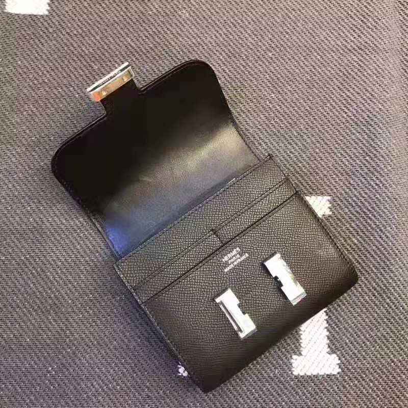 HERMES Constance 13 Black Epsom Shw