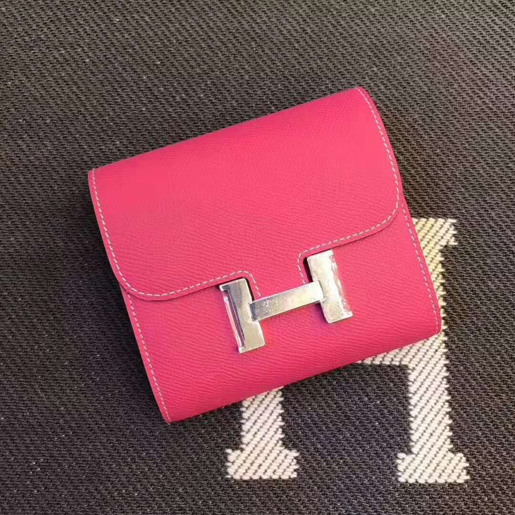 HERMES Constance 13 Dark Pink Epsom Shw