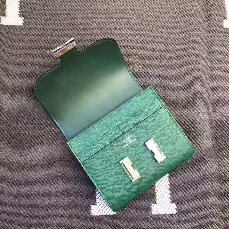 HERMES Constance 13 Dark Green Epsom Shw