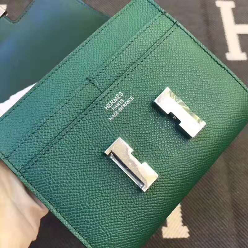 HERMES Constance 13 Dark Green Epsom Shw