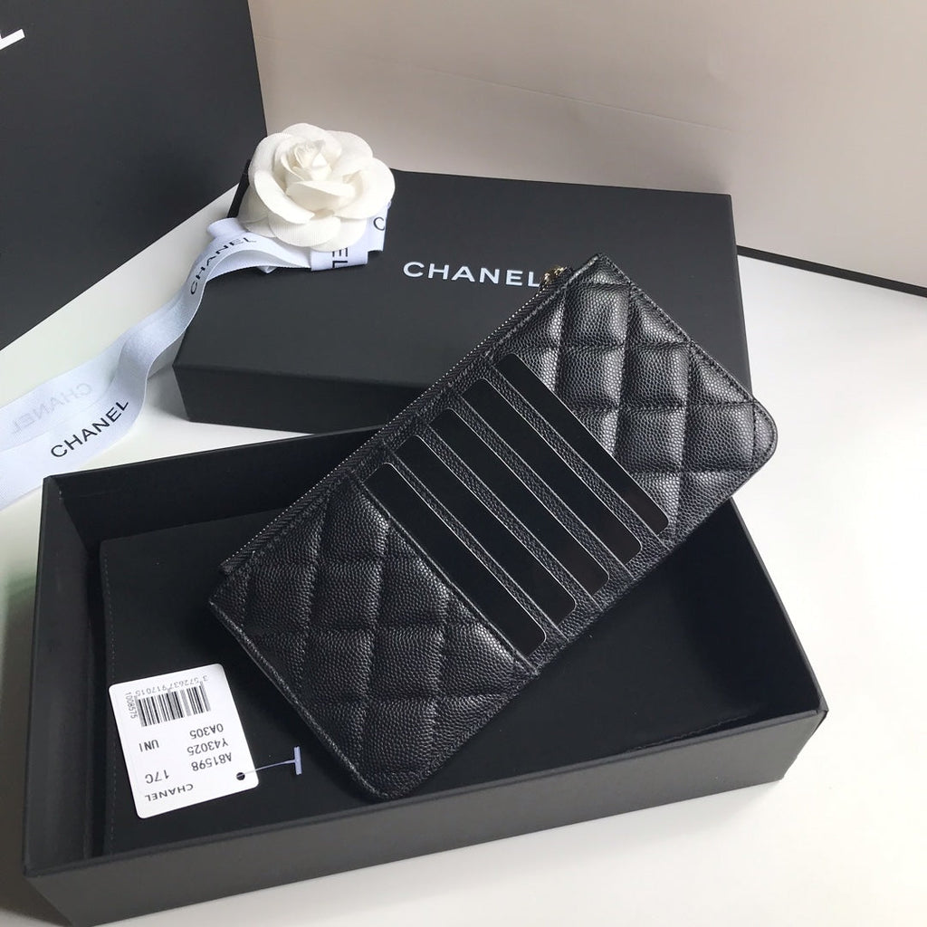 CHANEL MOBILE PURSE 19.5 BLACK GRAINED CALFSKIN ICON