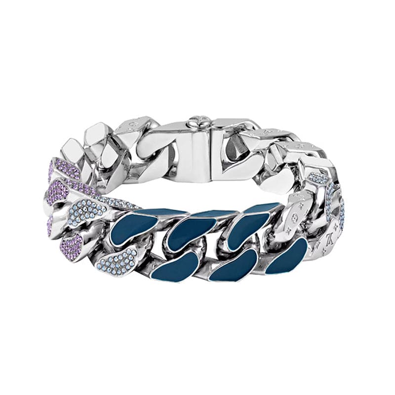 18K Louis Vuitton Chain Links Patches Bracelet