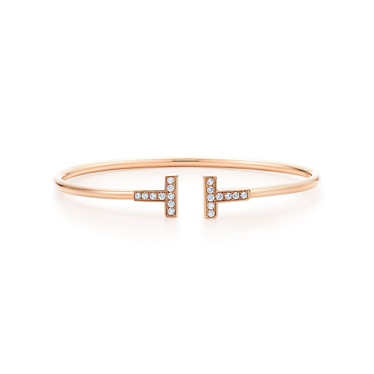 18K Tiffany Diamond Wire Bracelet