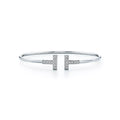 18K Tiffany Diamond Wire Bracelet